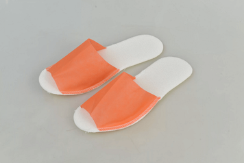 Тапочки с открытым носком 1 пара - Оранжевые 00752 фото