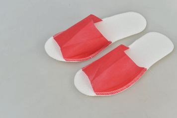 Тапочки с открытым носком 1 пара - Красные 00753 фото