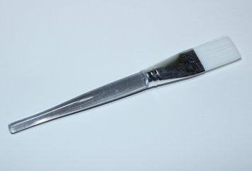 Кисть прямая для масок, прозрачная ручка 00217 фото