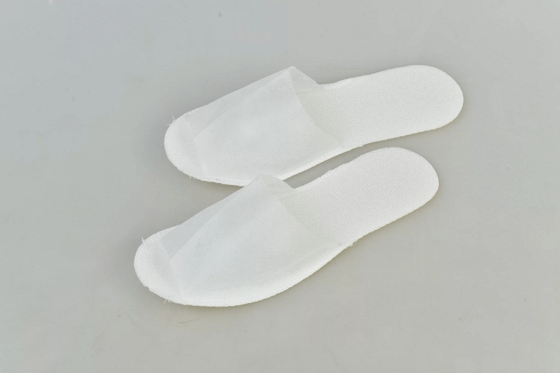 Тапочки с открытым носком 1 пара - Белые 00767 фото