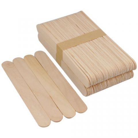 Шпатели деревянные для депиляции одноразовые 100 шт 01239 фото